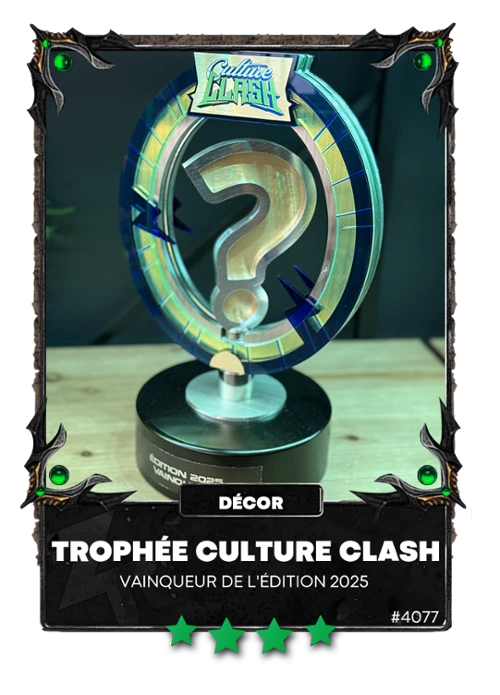 Trophée Culture Clash | Classique | ZUnivers