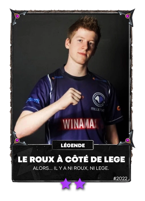 Le roux à côté de Lege | Classique | ZUnivers